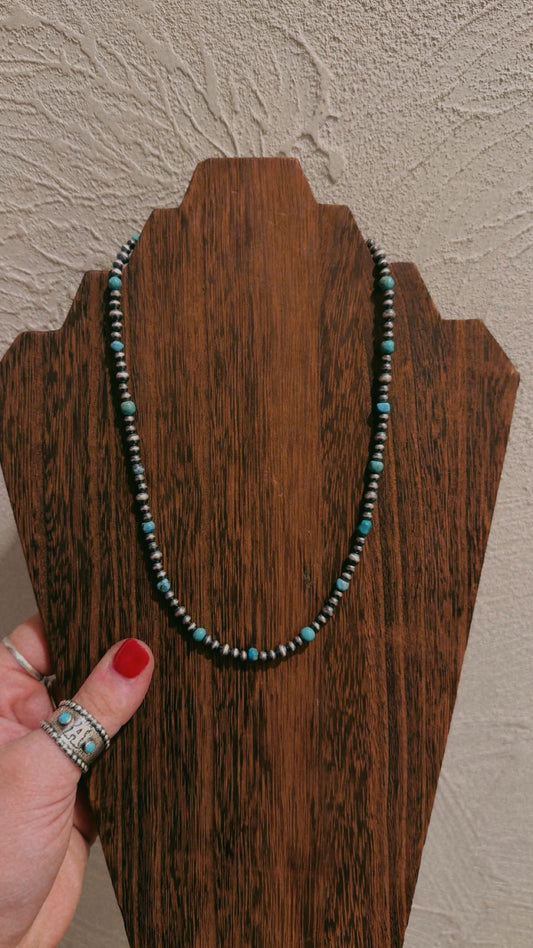 4MM/5MM with round turquoise (16-24")