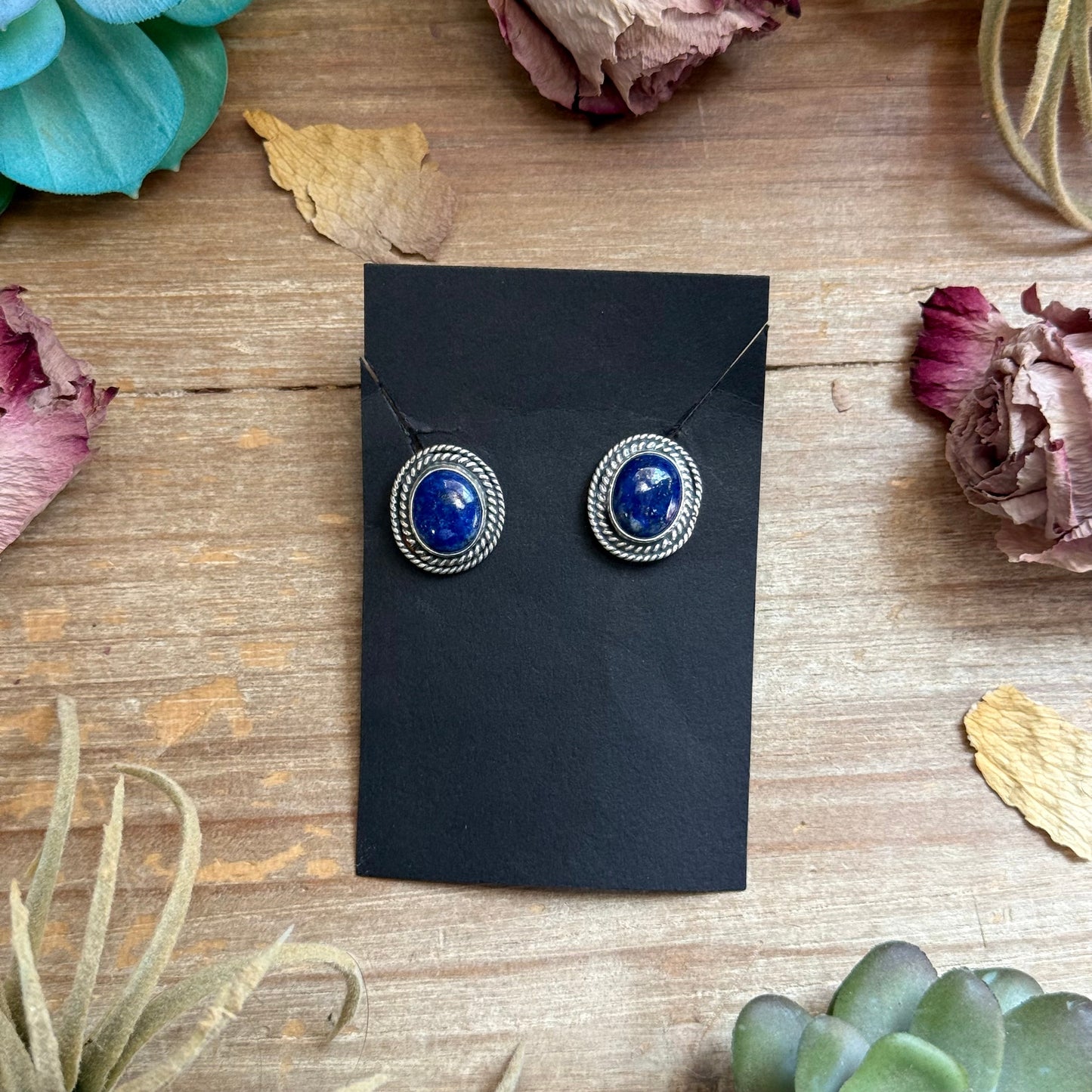 SS Lapis Lazuli Stud Earrings by Shay Pfeiffer