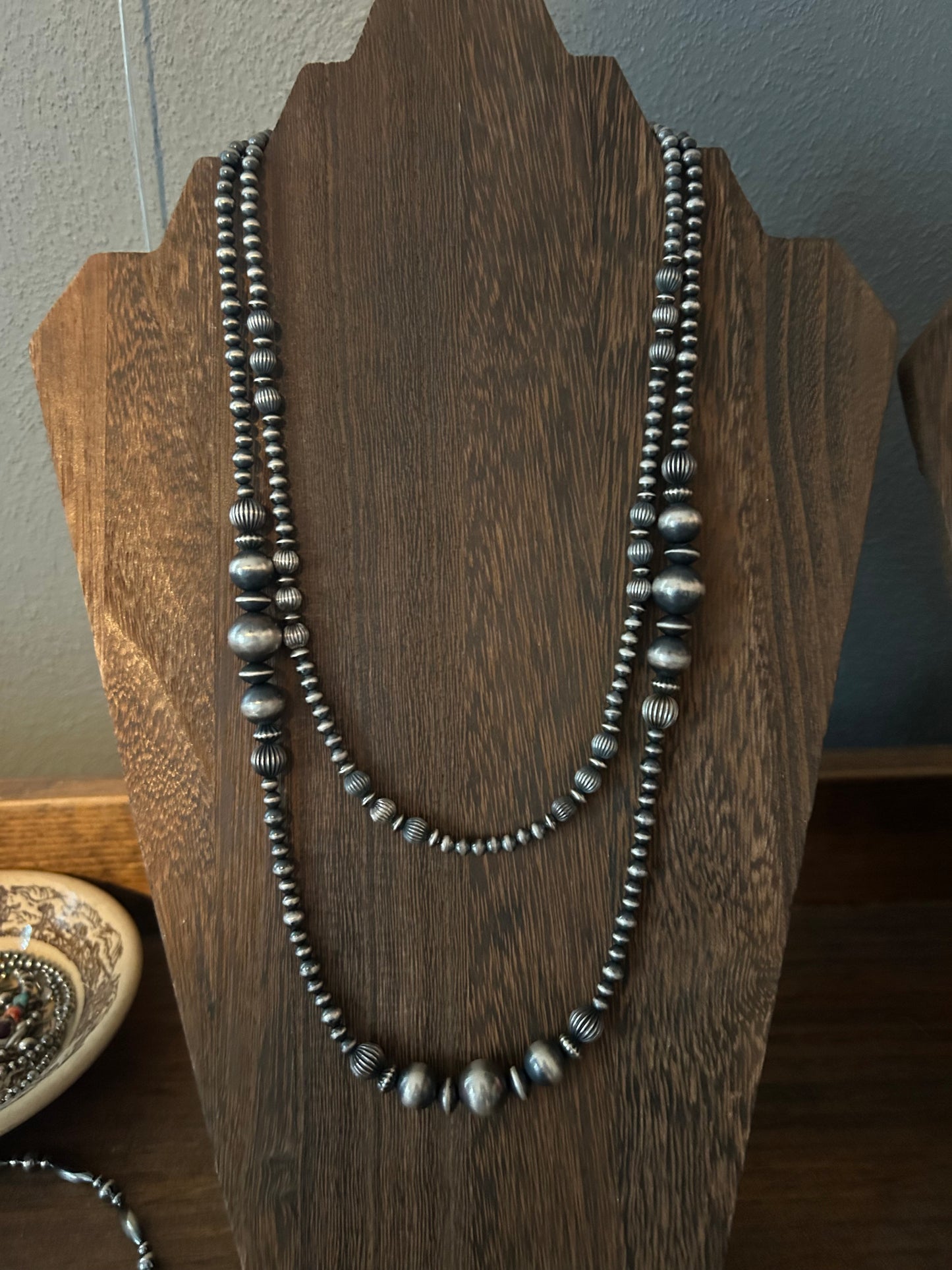 22” 4-12MM with fluted beads
