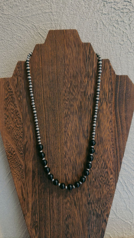 4MM/5MM with black onyx (16-20”)