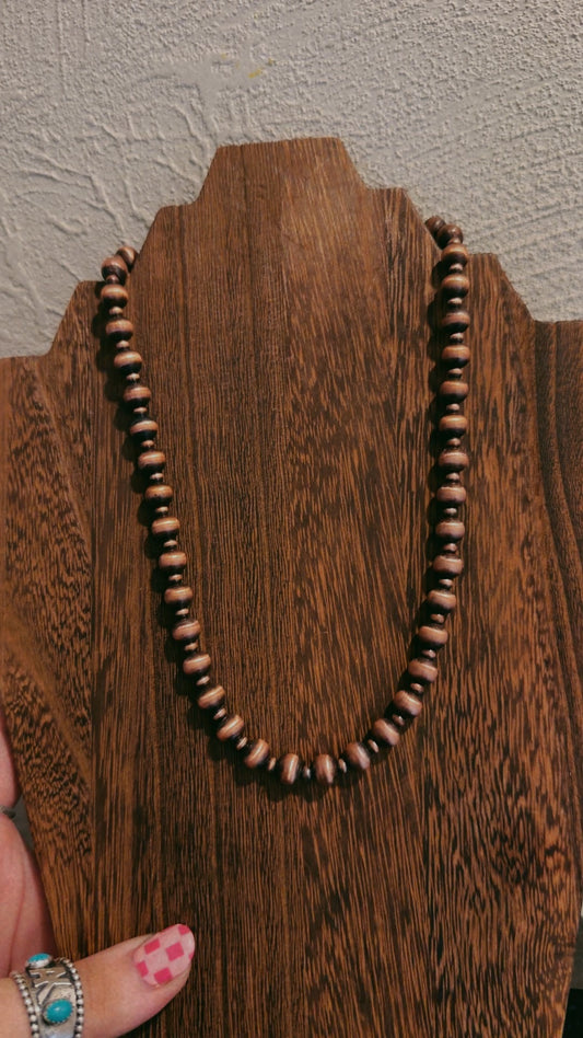 4MM/8MM copper pearls (16-22")