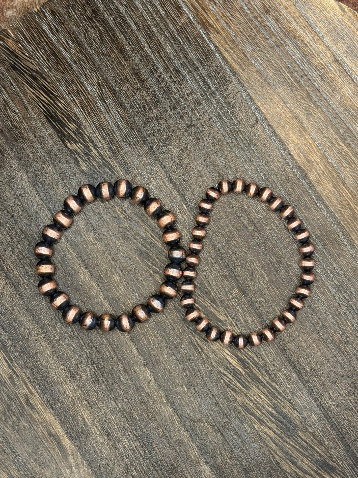 Copper Pearl Bracelets