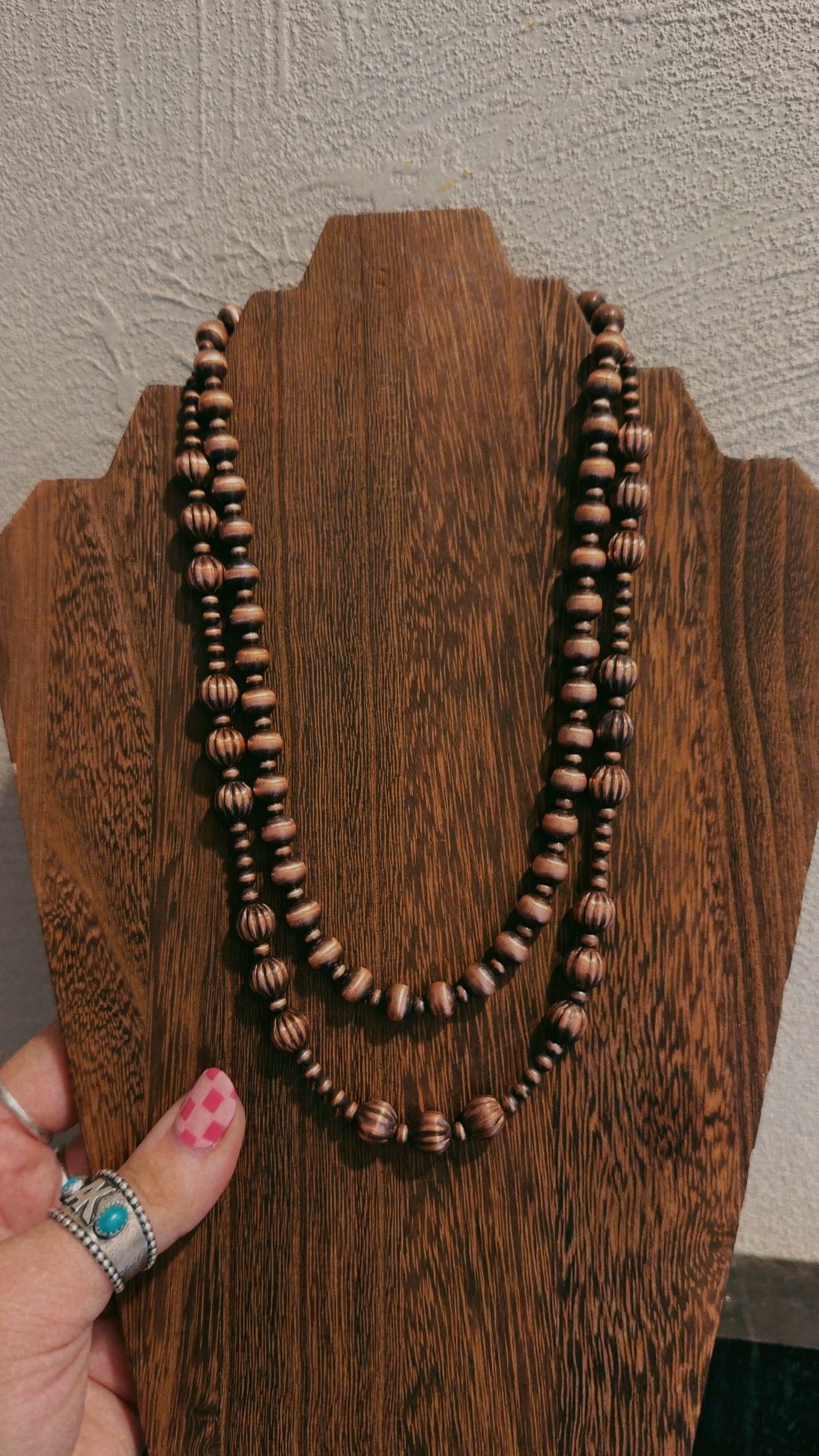 4MM/8MM copper pearls (16-22")