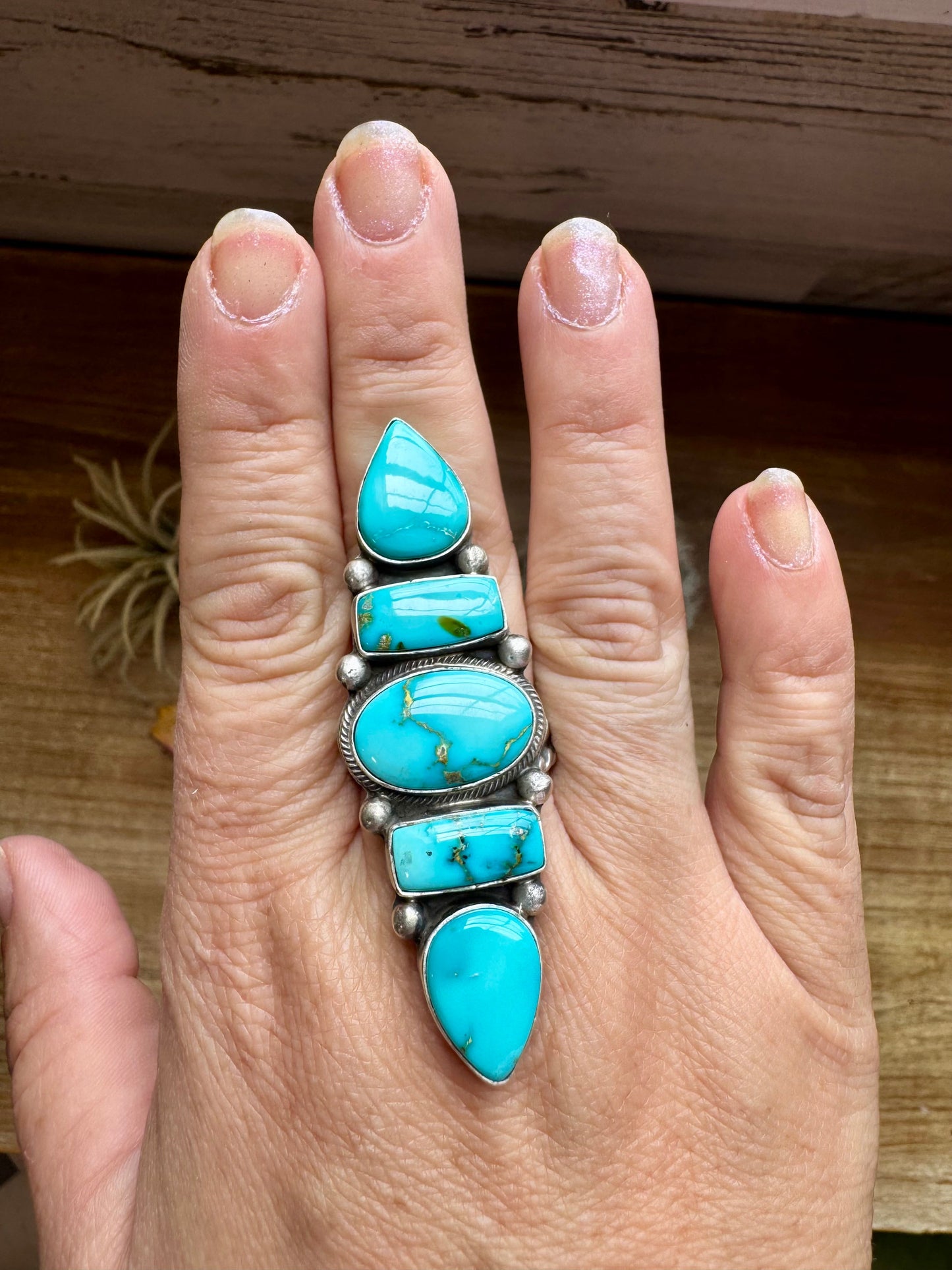 Big Ring- adjustable- Sonoran turquoise
