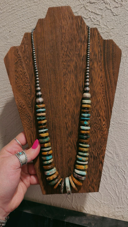 PREORDER!! 26” 3-14MM with chunky royston turquoise
