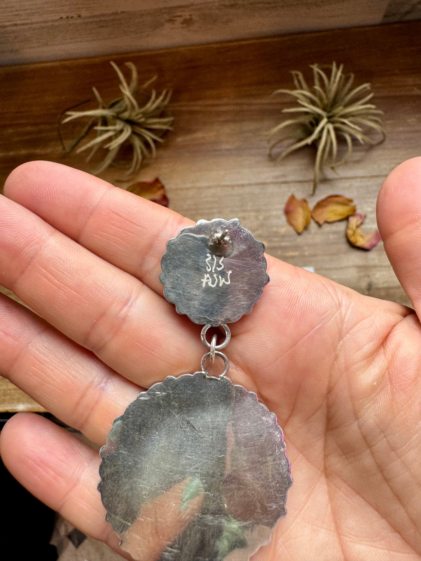 Big Cluster Dangle Earrings – Sleeping Beauty Turquoise & Sterling Silver