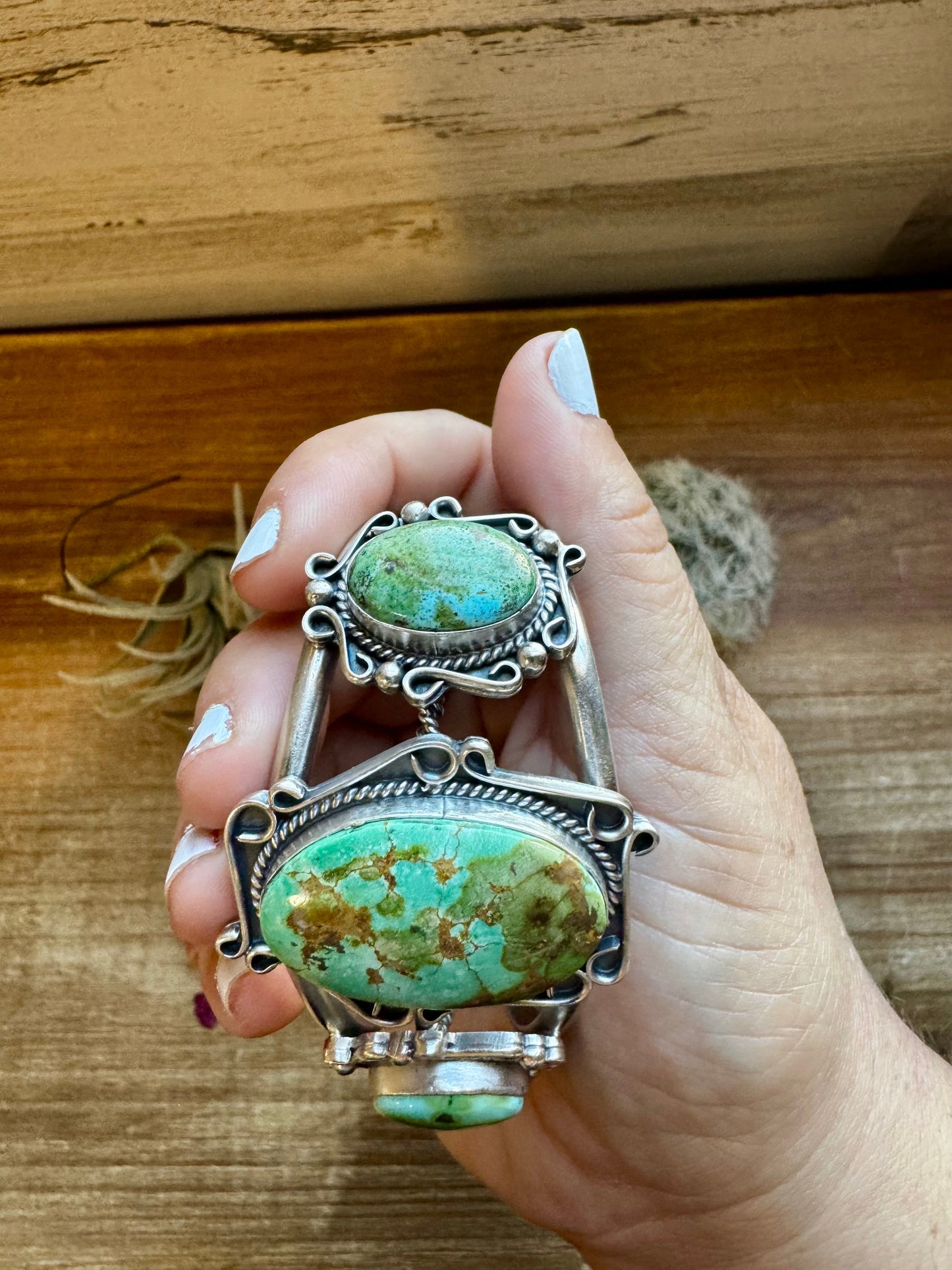 SS Cuff with Sonoran turquoise