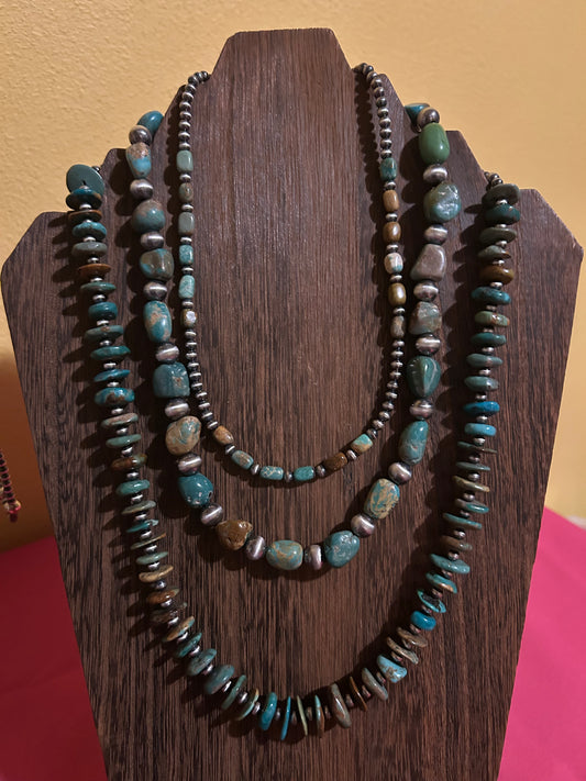 Chunky turquoise stack