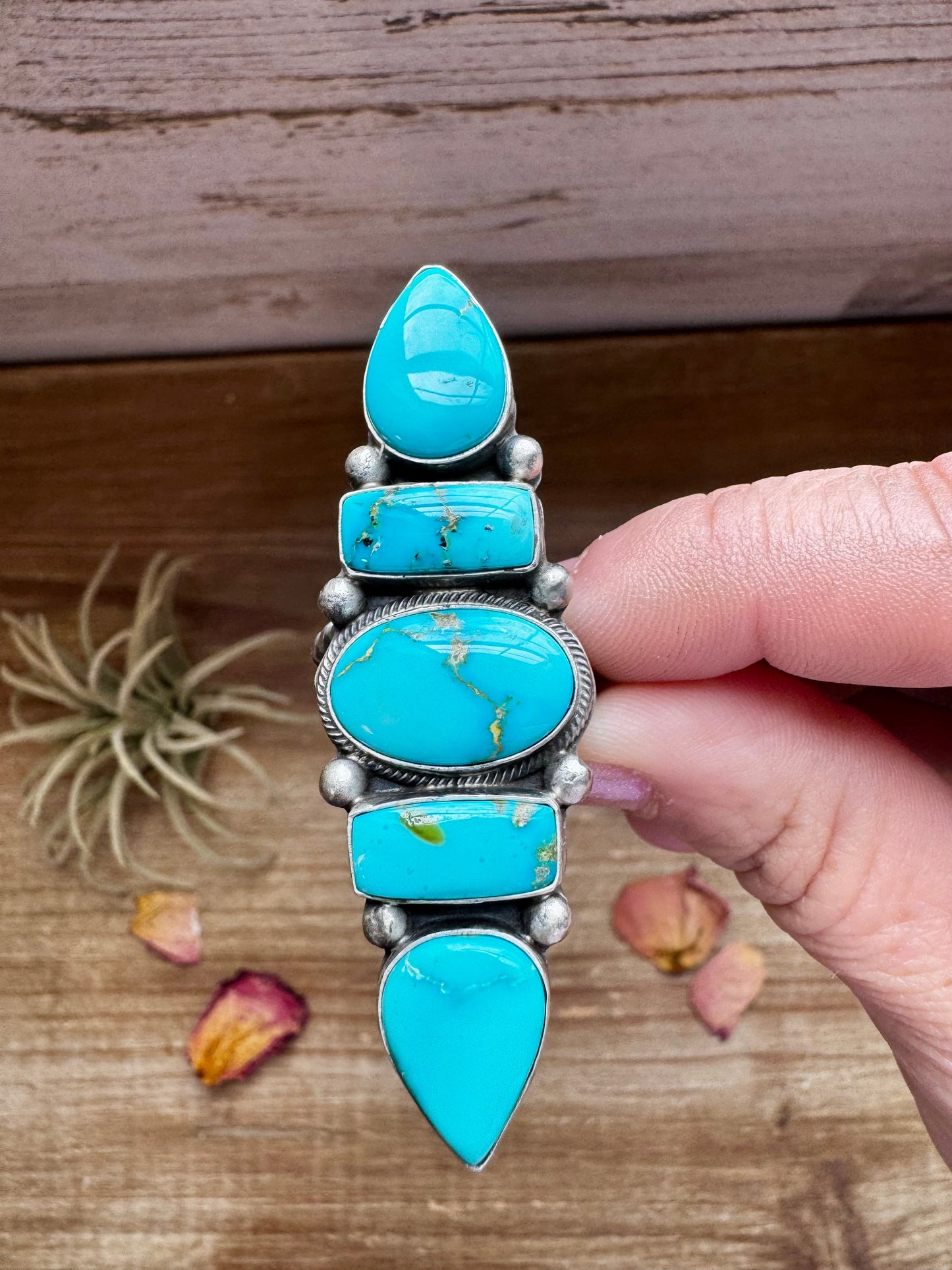 Big Ring- adjustable- Sonoran turquoise