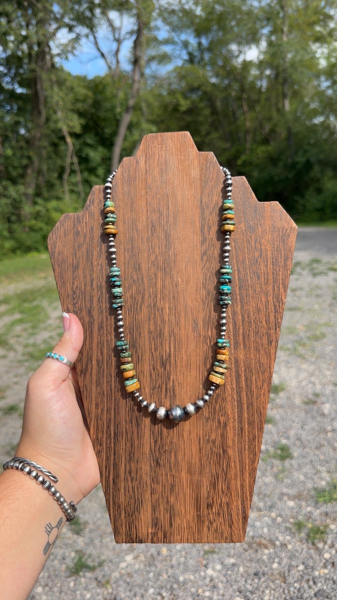 20” 3-14MM graduated with turquoise