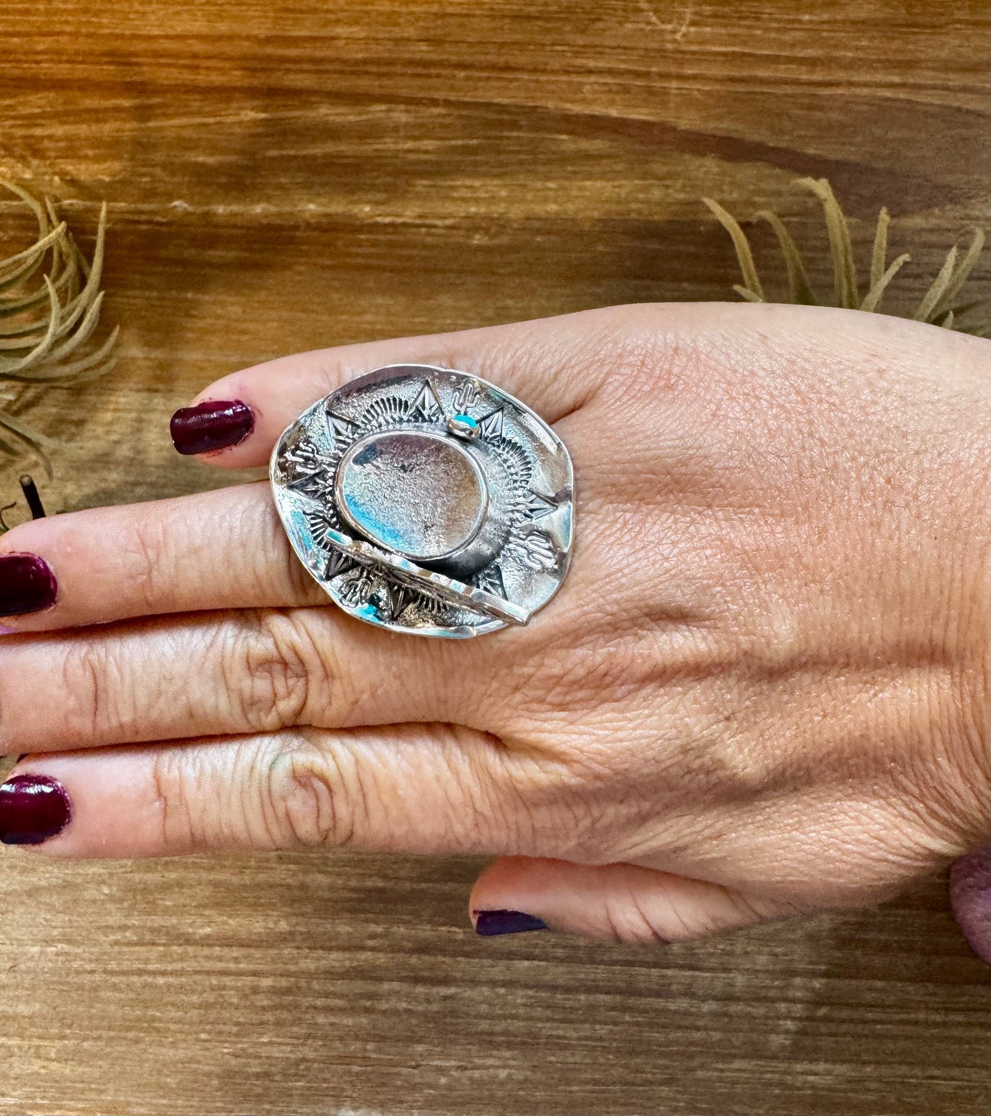 Adjustable Cowboy Hat Ring – Kingman Turquoise