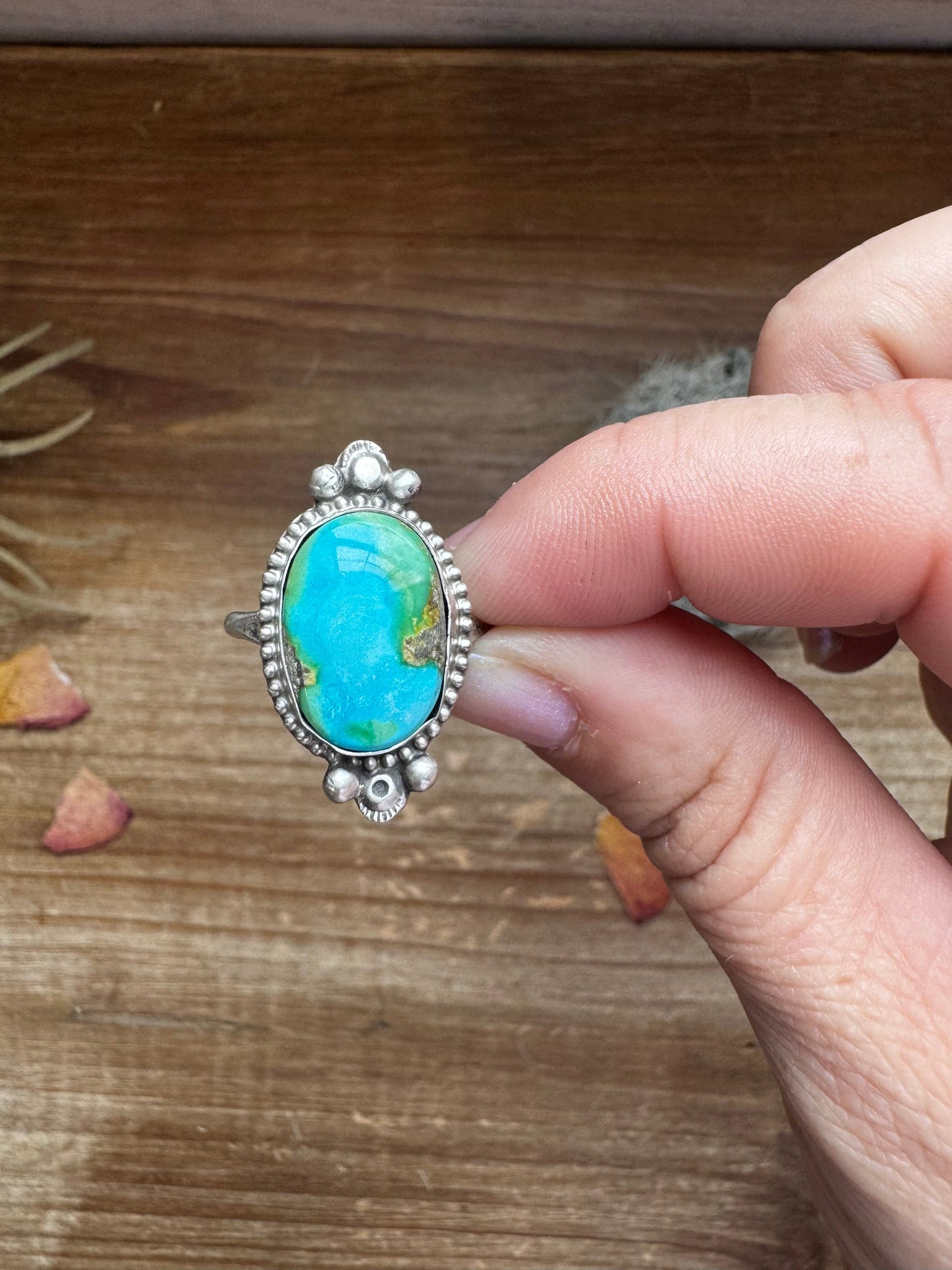 Ring - size 9 - Sonoran Gold Turquoise & Sterling Silver