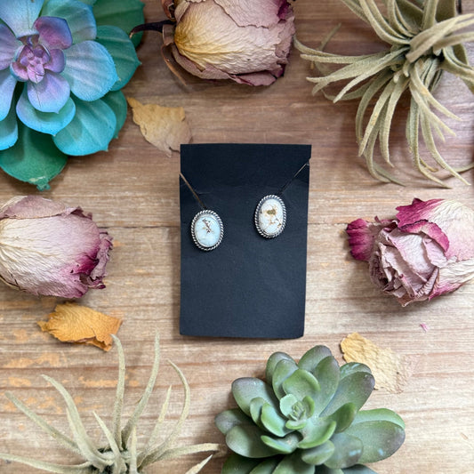 SS Dry Creek Turquoise Stud Earrings by Jason Ogg