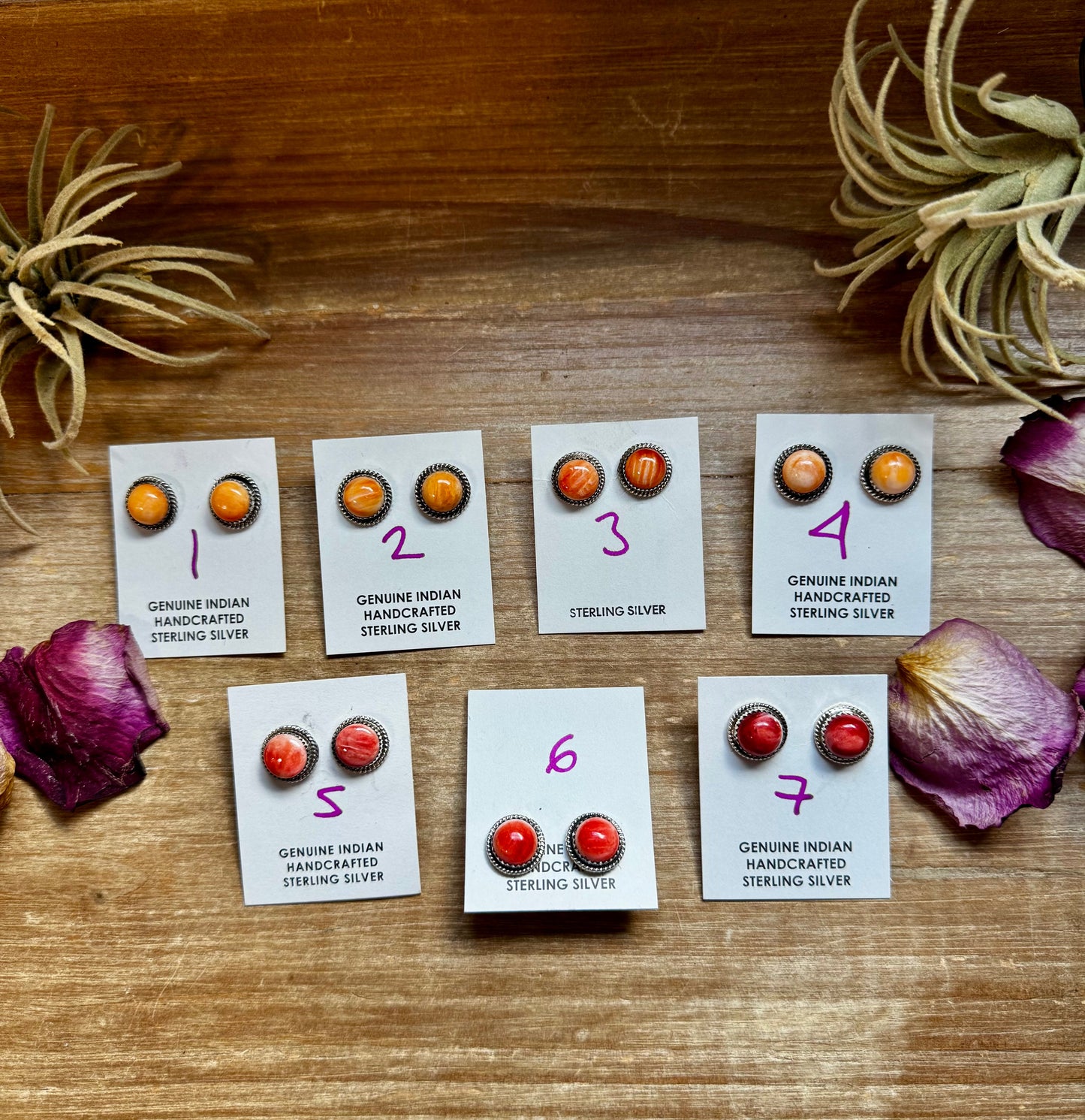 Spiny Oyster Stud Earrings – Sterling Silver