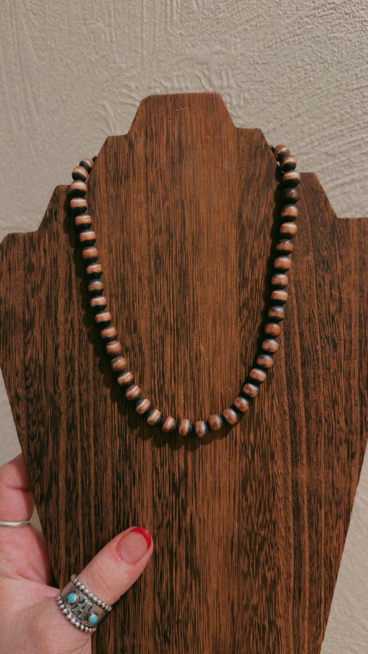 8MM Copper Pearls (14-36")