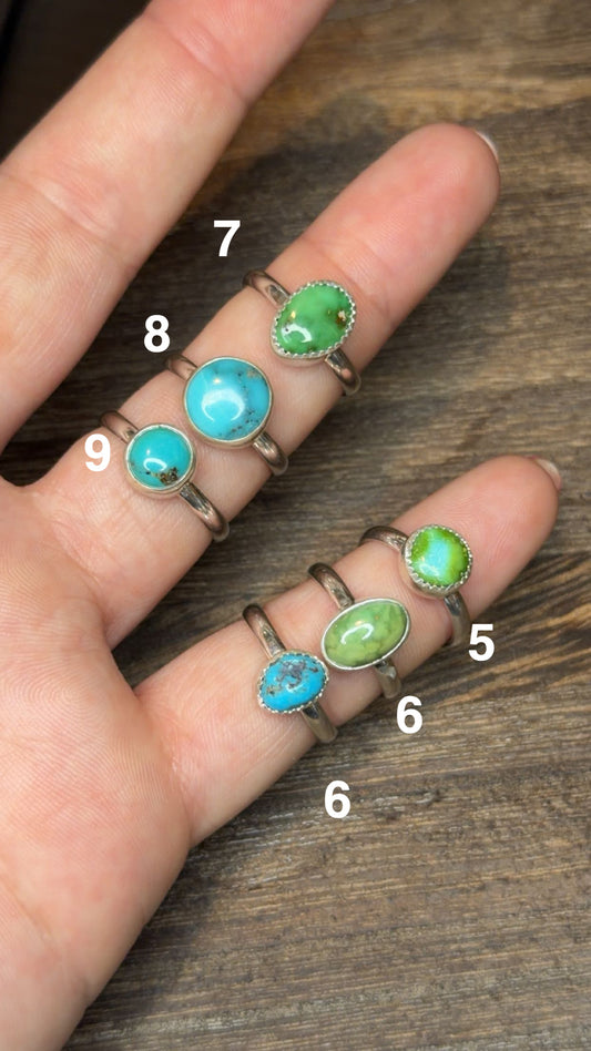 Turquoise stacker  - all sizes
