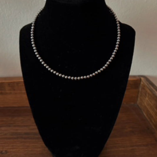 4MM Sterling Silver Pearls - 14" to 32"
