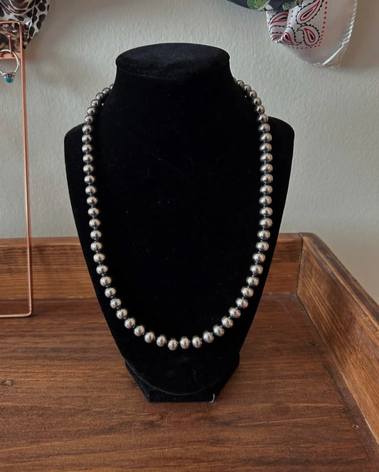 10MM Sterling Silver Pearls - 14" to 32"