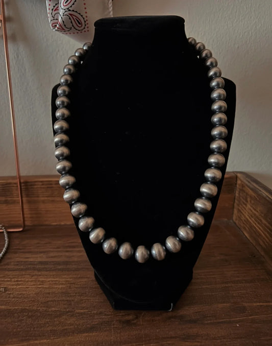 12MM Sterling Silver Pearls - 14" to 32"