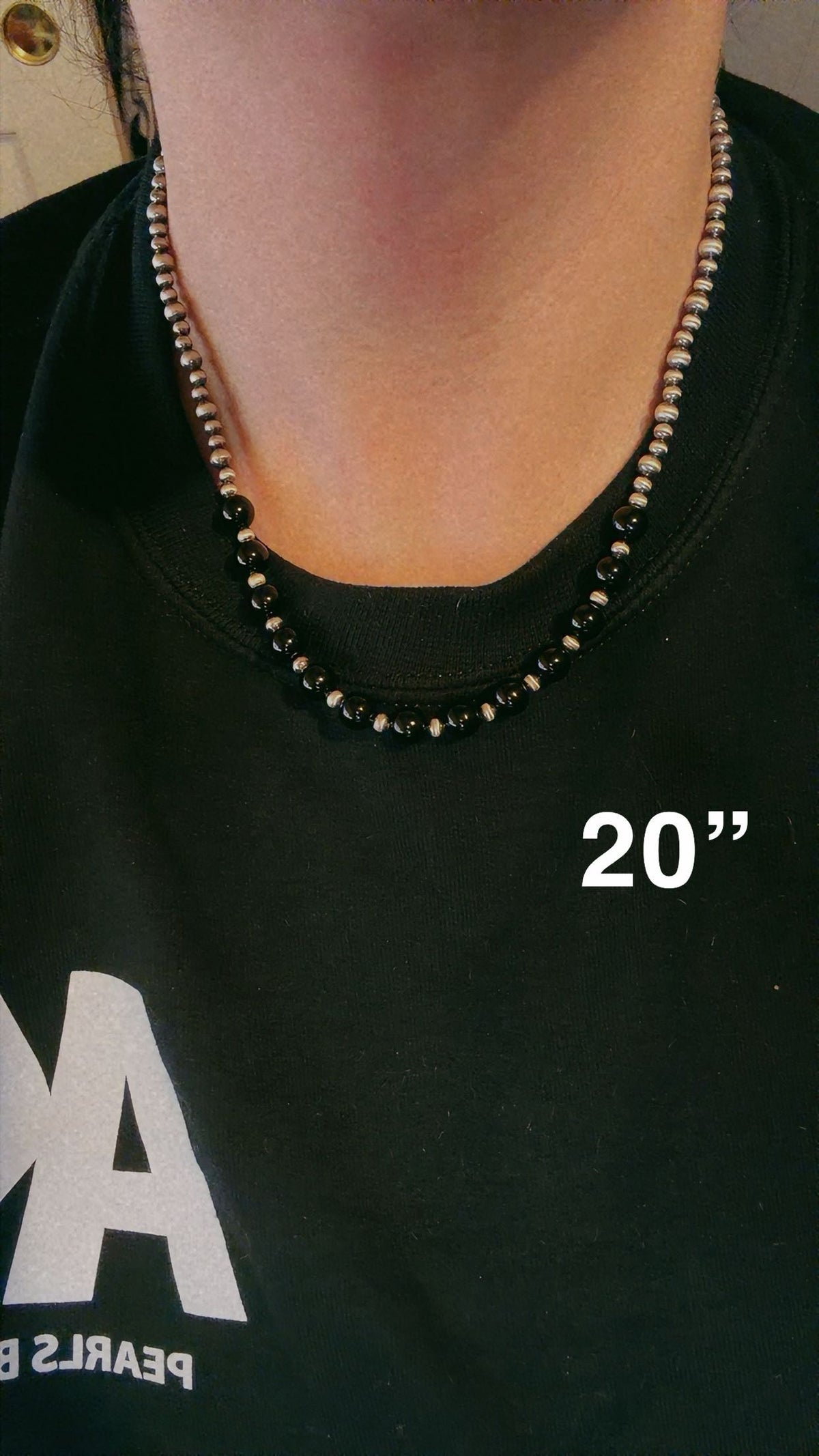 4MM/5MM with black onyx (16-20”)