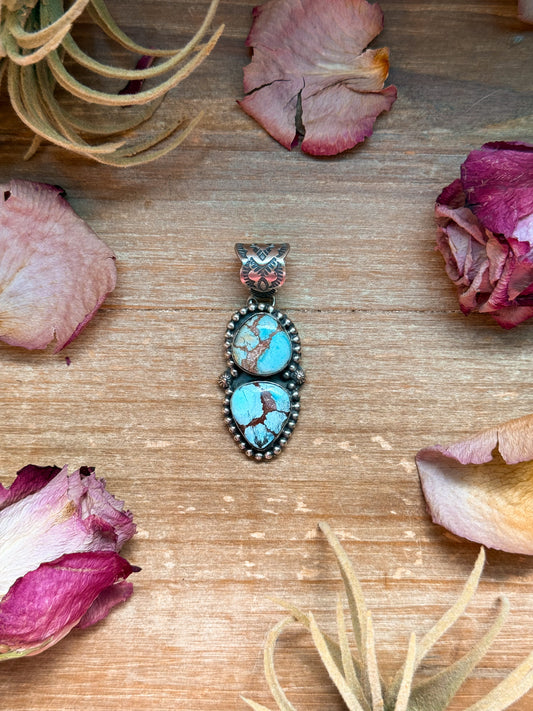 SS Golden Hills Turquoise Pendant