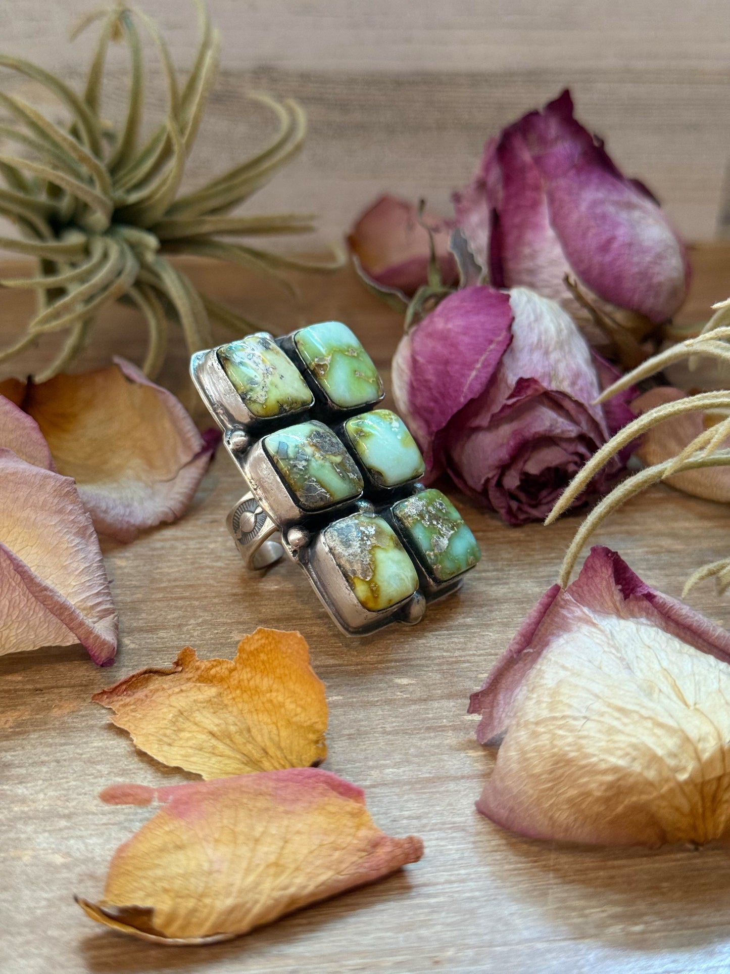 Palomino Turquoise Sterling Silver Adjustable Ring – Native made