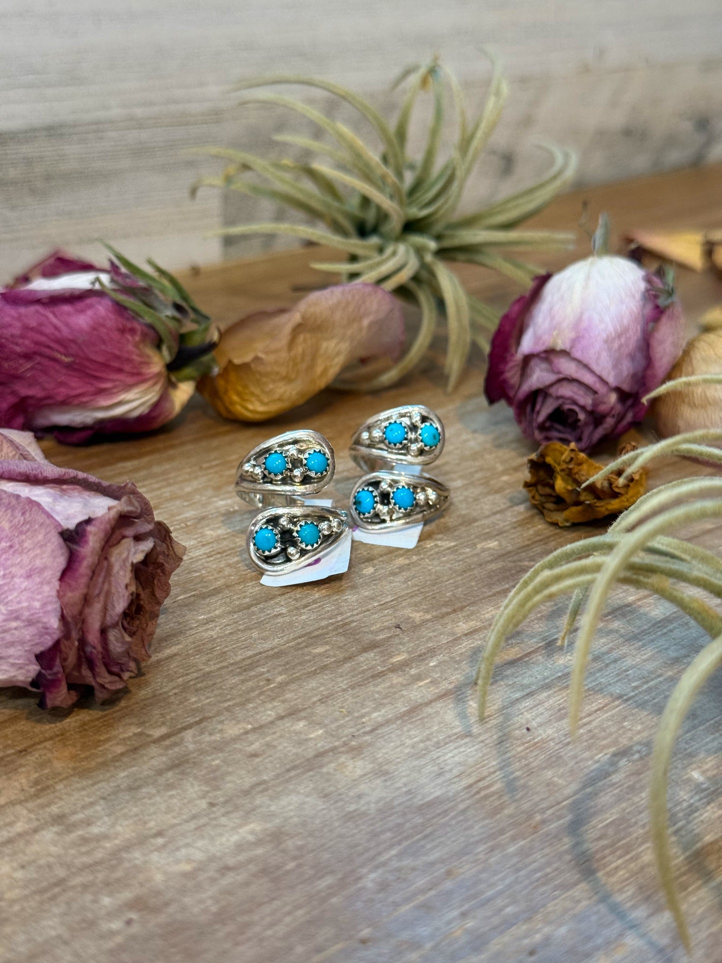 Kingman Turquoise Sterling Silver Ring – Size 8