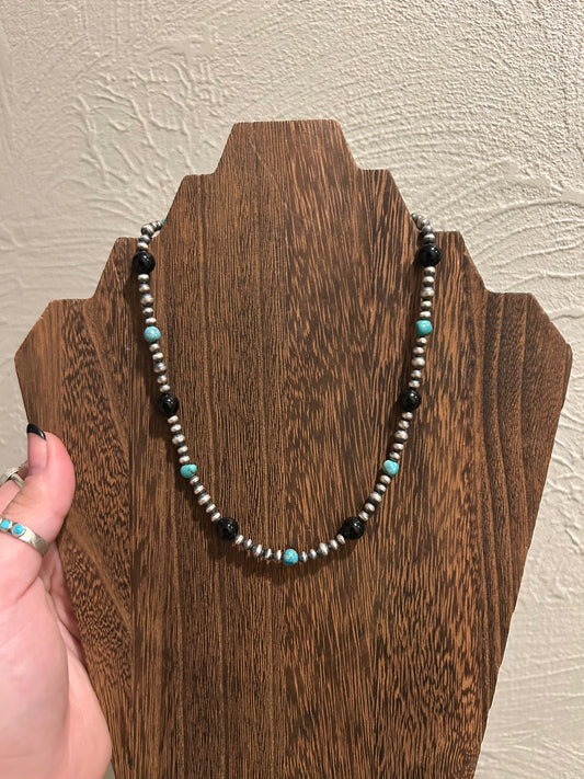 4MM/5MM with black onyx/turquoise