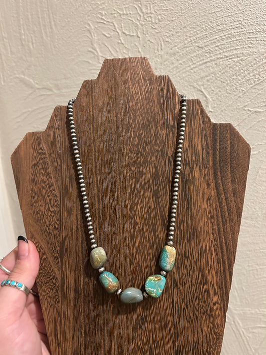 4MM with chunky turquoise