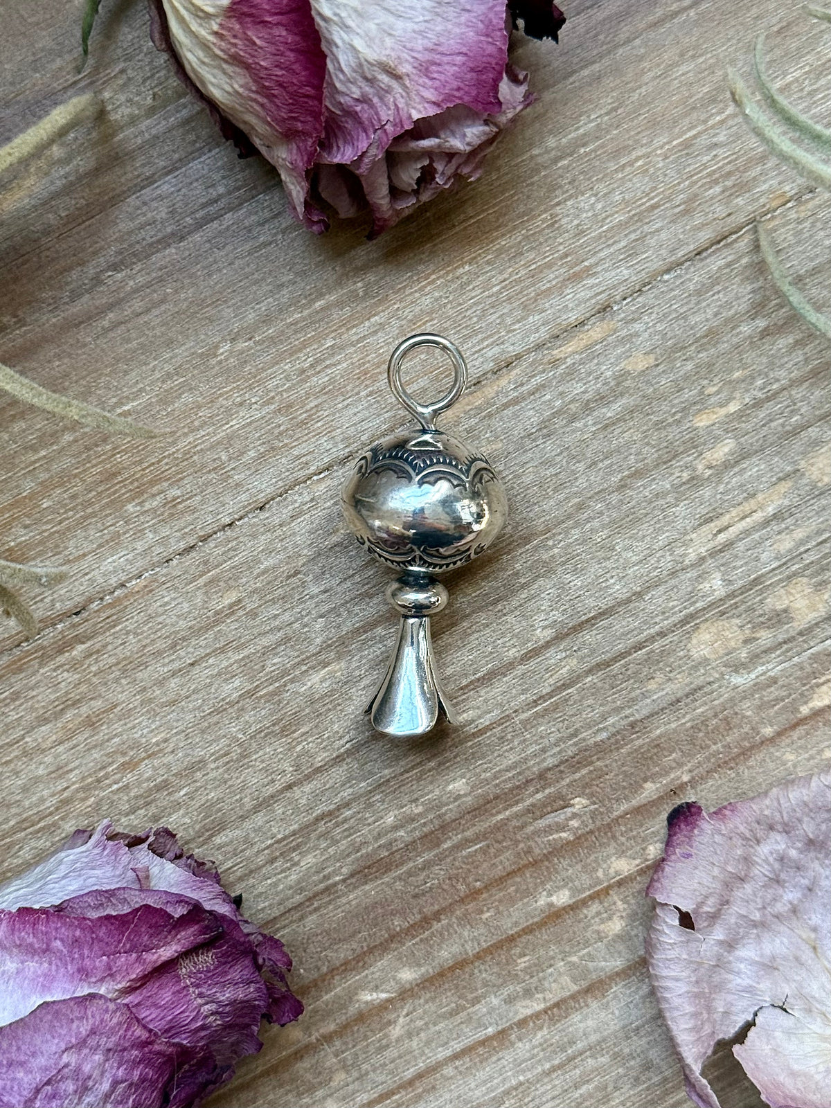 SS Fancy Sun Ray Blossom Pendant – Hand Milled by Jason Ogg