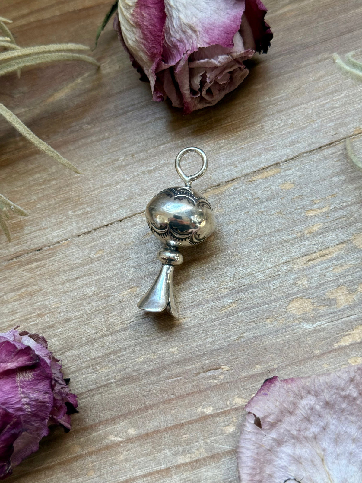 SS Fancy Sun Ray Blossom Pendant – Hand Milled by Jason Ogg