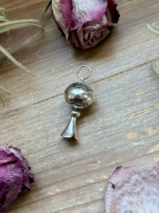 SS Fancy Sun Ray Blossom Pendant – Hand Milled by Jason Ogg