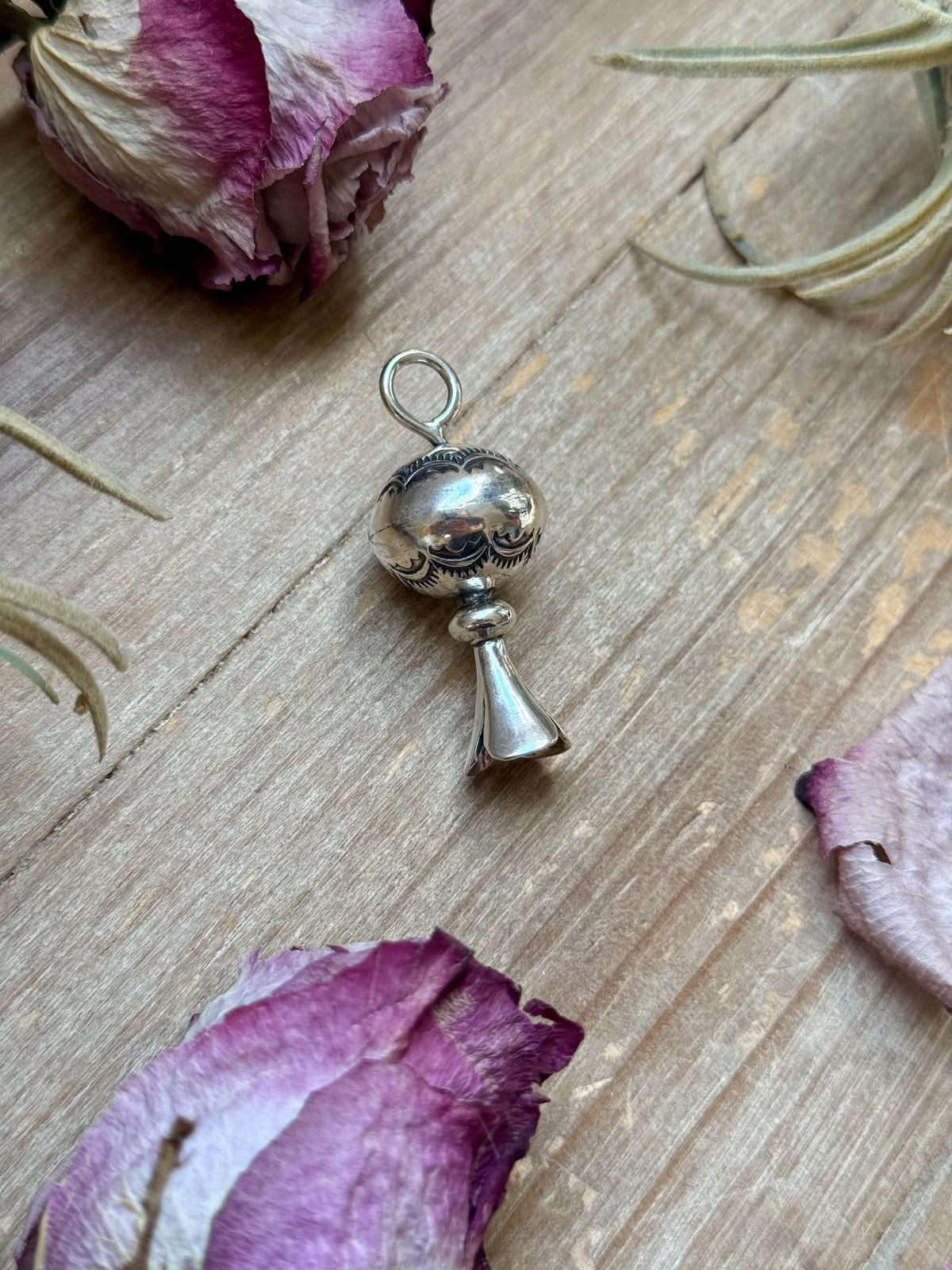 SS Fancy Sun Ray Blossom Pendant – Hand Milled by Jason Ogg