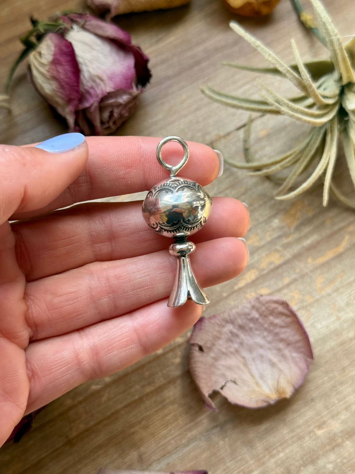 SS Fancy Sun Ray Blossom Pendant – Hand Milled by Jason Ogg