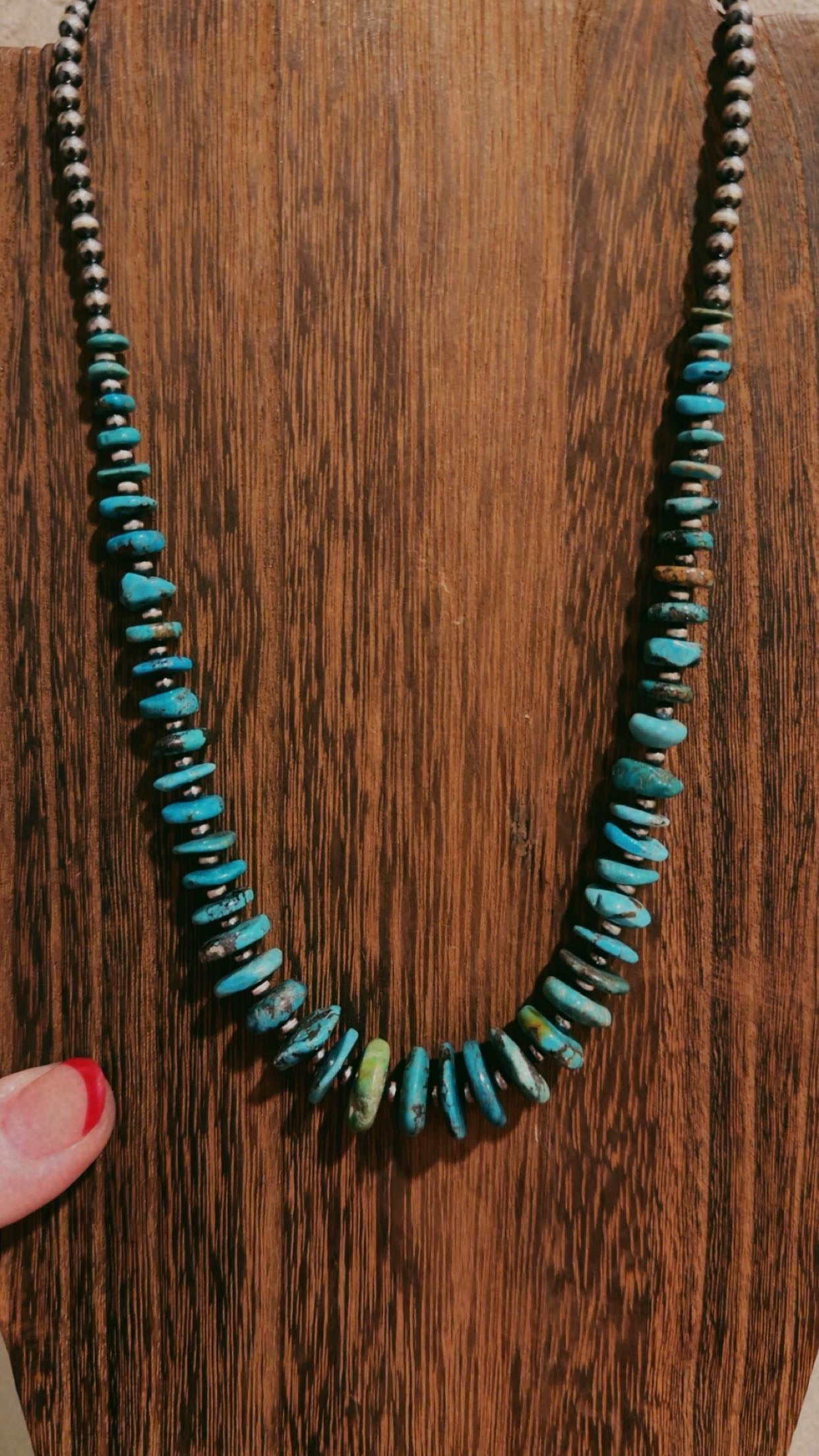 16" 4MM with graduated turquoise