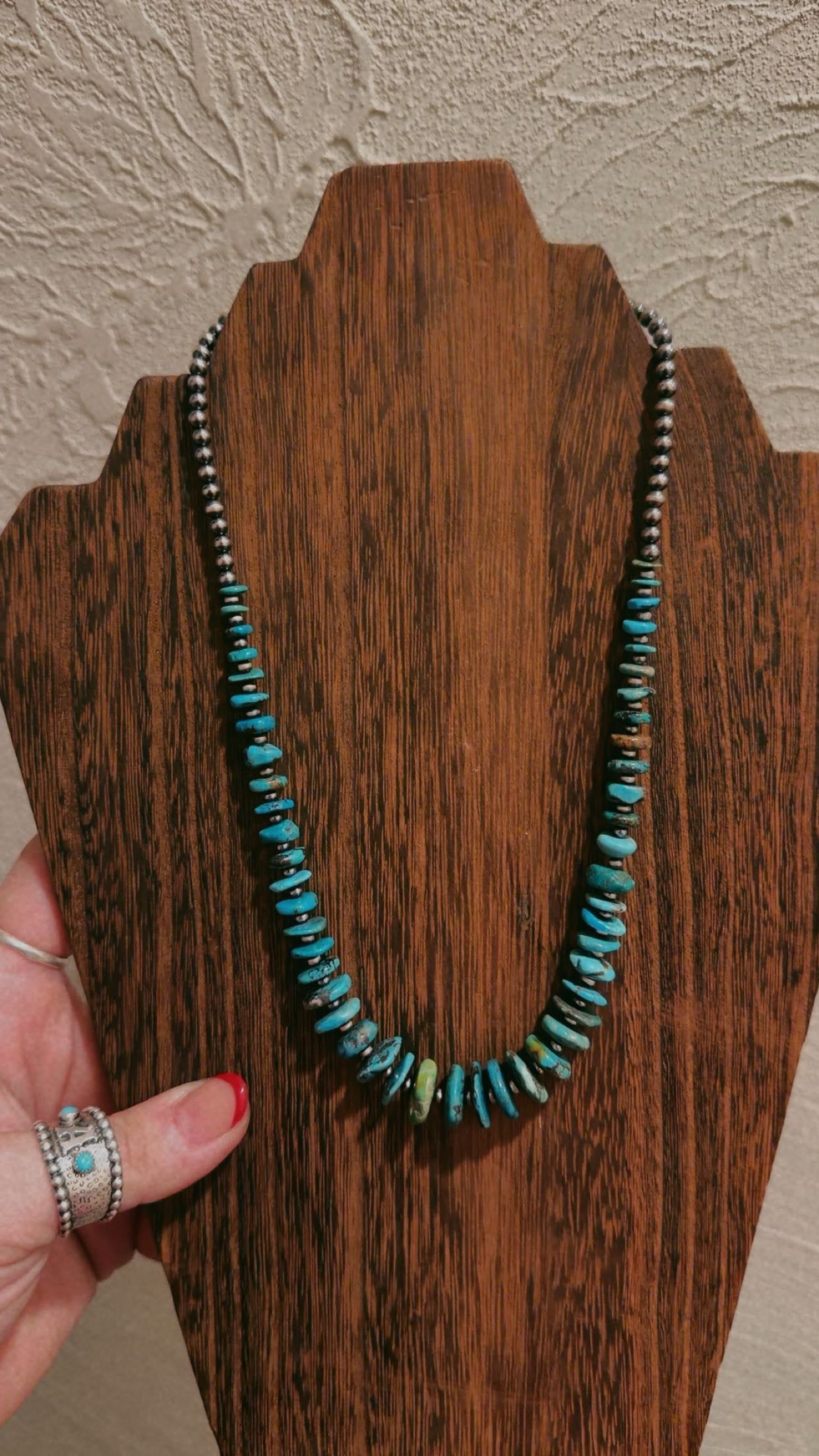 16" 4MM with graduated turquoise