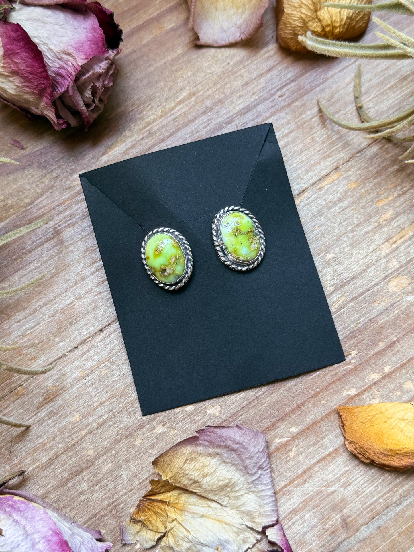 SS Palomino Variscite Studs - Jason Ogg
