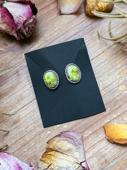 SS Palomino Variscite Studs - Jason Ogg