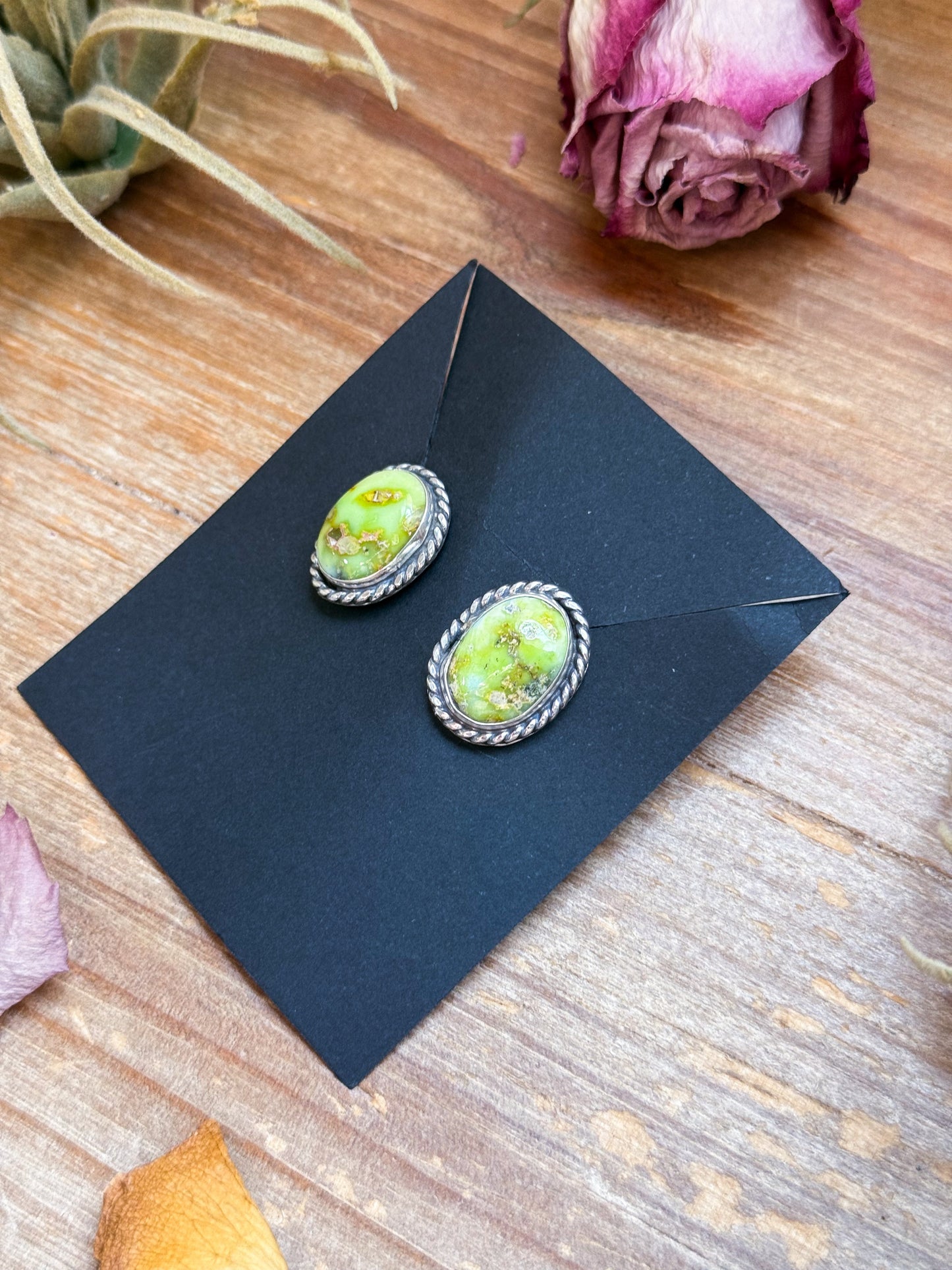 SS Palomino Variscite Studs - Jason Ogg