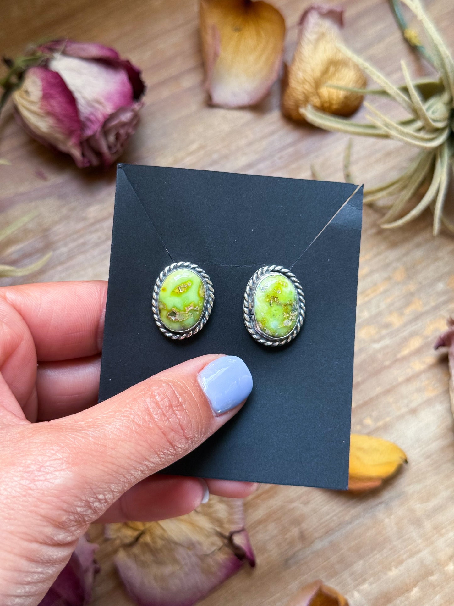 SS Palomino Variscite Studs - Jason Ogg