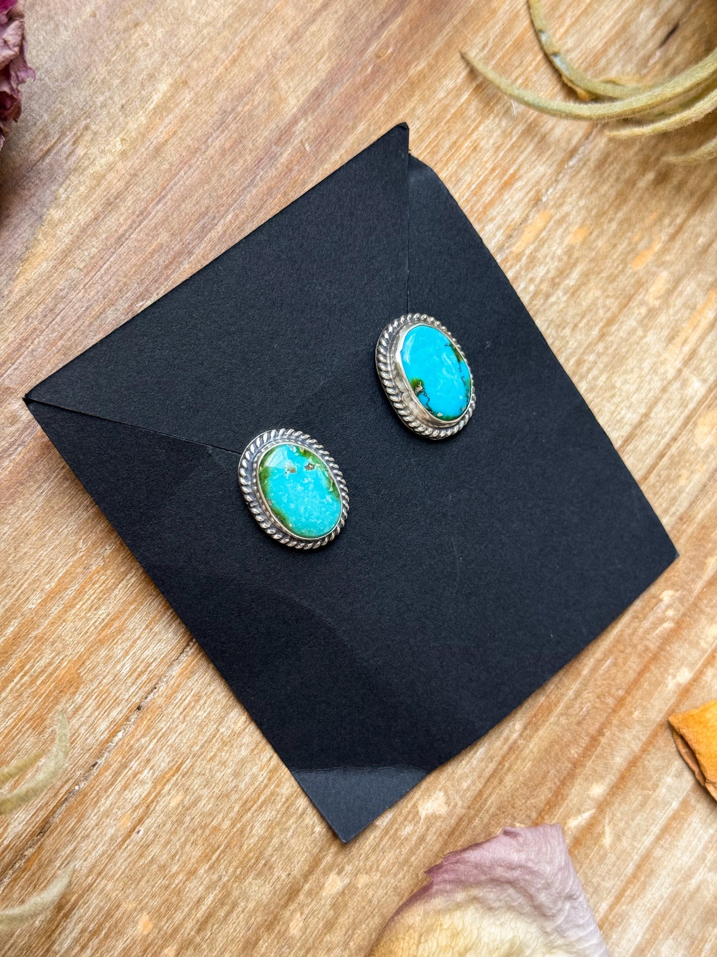 Sonoran Turquoise Stud Earrings – Handmade by  Jason Ogg