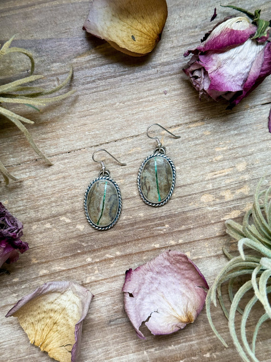 SS Ribbon Royston Turquoise Dangle Earrings – Jason Ogg