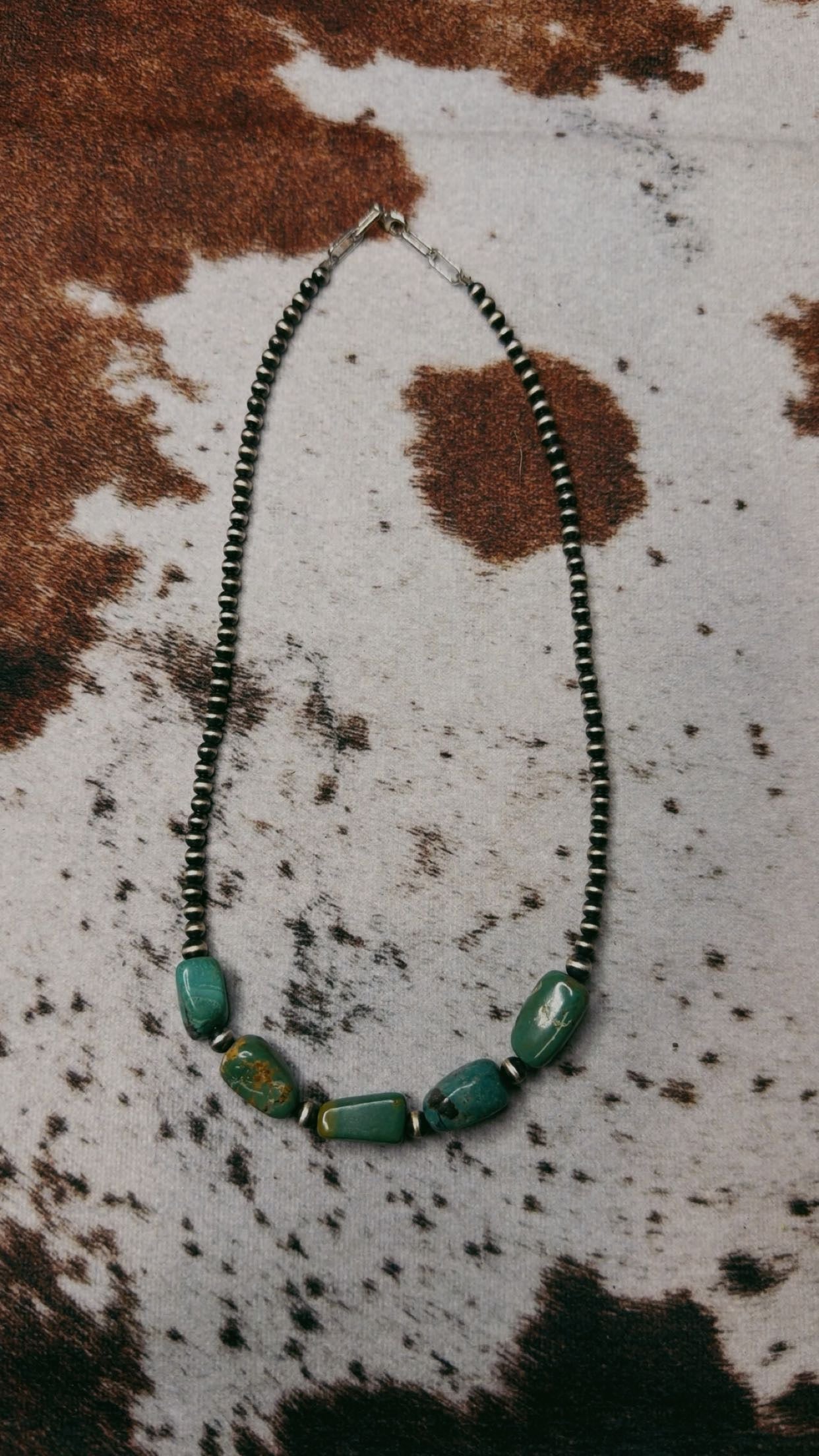 4MM with chunky turquoise (16-20")