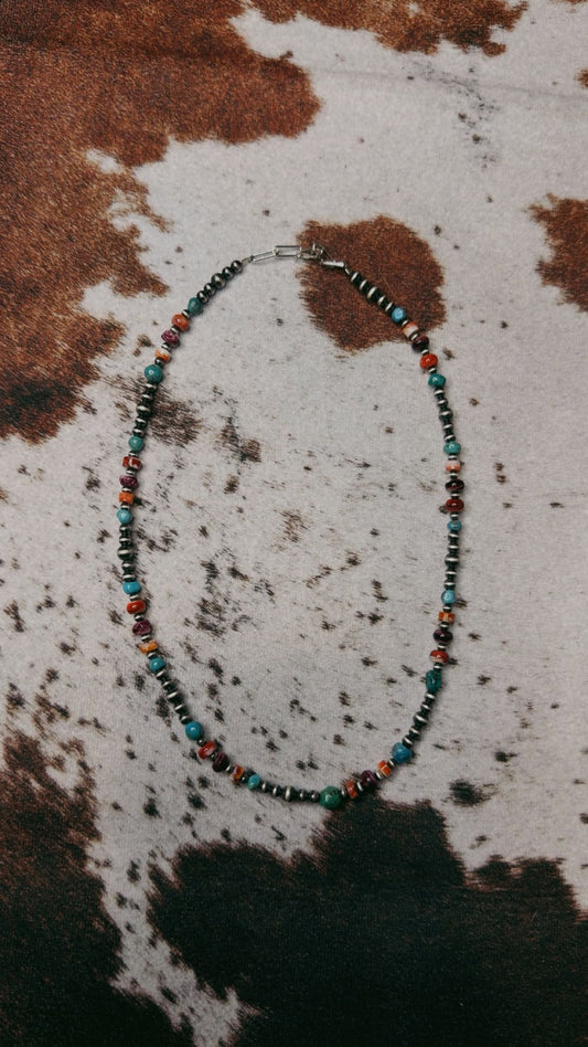 BEST SELLER!! Spiny/turquoise mix 4MM/5MM (14-32")