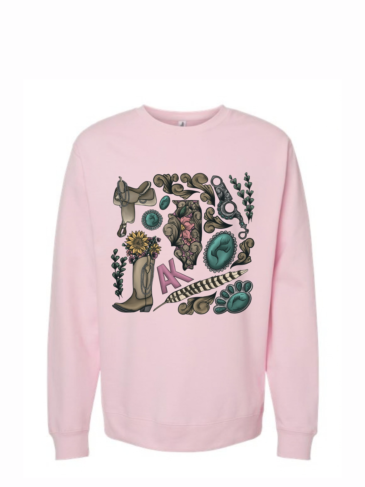 Cowgirl Collage Collection - Crewneck