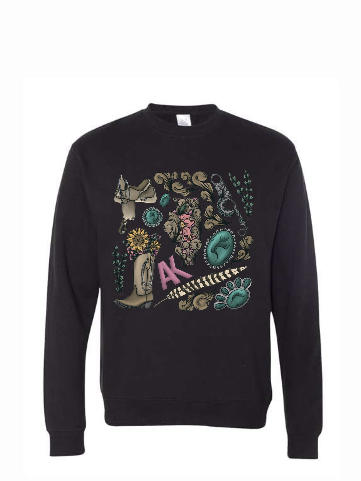 Cowgirl Collage Collection - Crewneck