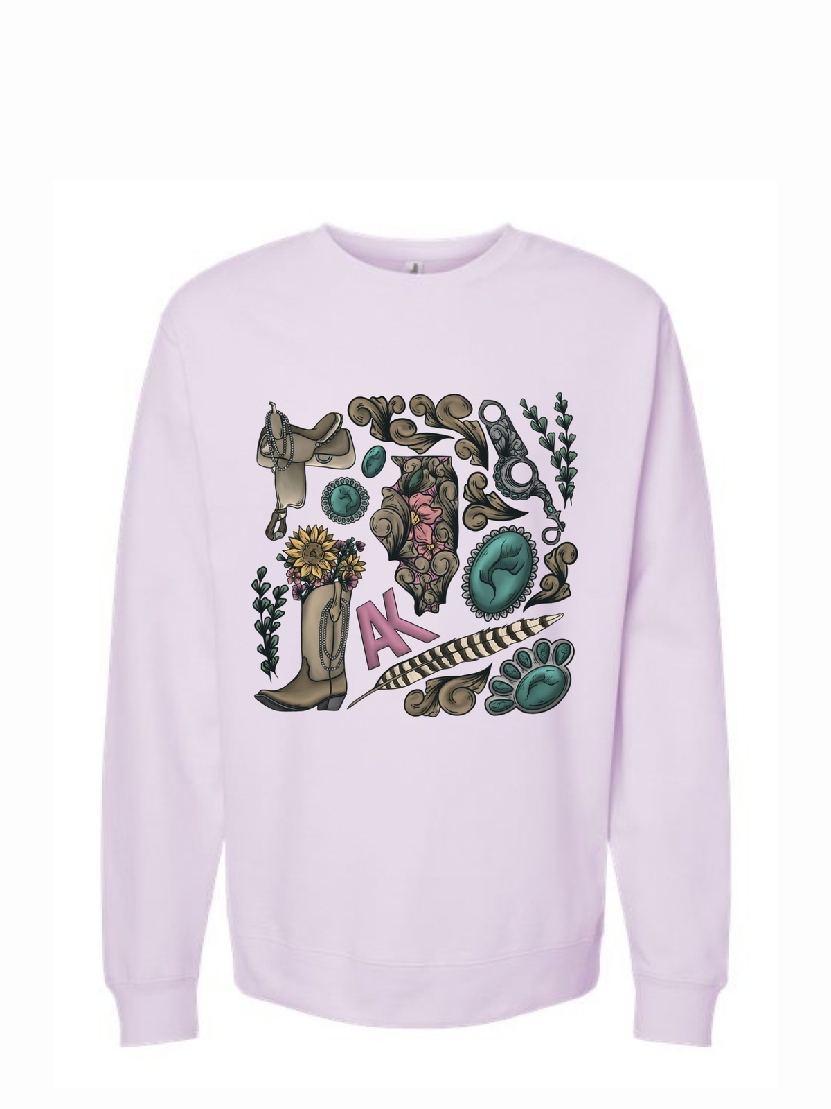 Cowgirl Collage Collection - Crewneck